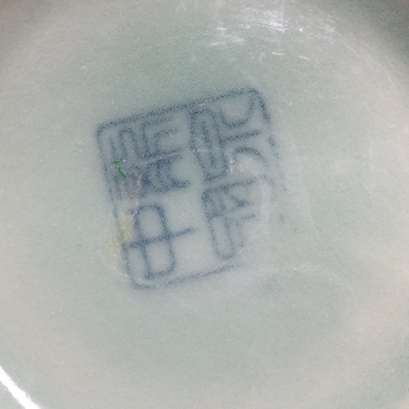 Celadon Koi fish print Imported fine porcelain Asian koi … - Picture 3 of 7